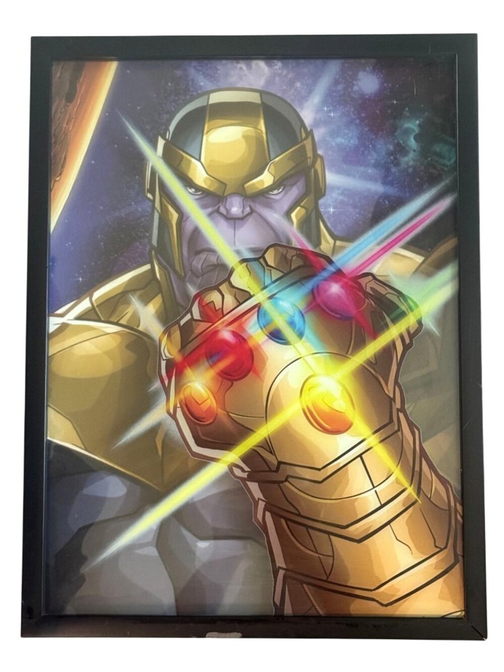 Thanos Infinity Gauntlet Framed Art Print 15x20 Marvel Universe Wall Decor